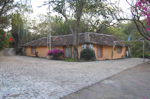 Straw Bale Staff House Entry